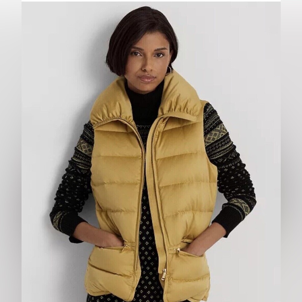 Lauren Ralph Lauren Satin Quilted Down Vest size XS - Picture 1 of 8
